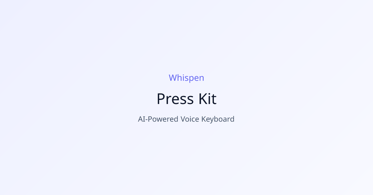 Press Kit — Whispen